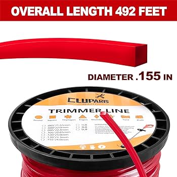 Amazon.com : Cluparis 5-Pound Heavy Duty Square Trimmer Line